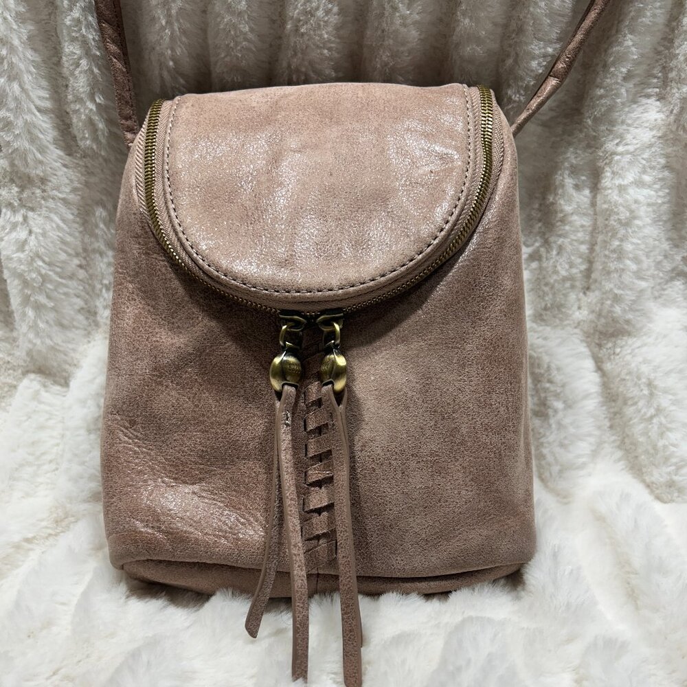 HOBO International Tan Leather Blaze Small Crossbody Bag